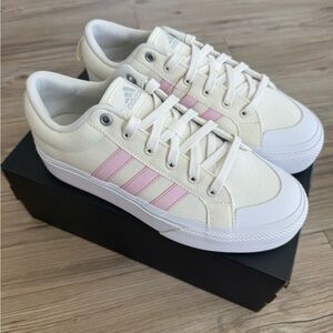 NEW Adidas Women's Bravada Multiple Sizes 2.0 Platform Sneakers White Shoes NWT!